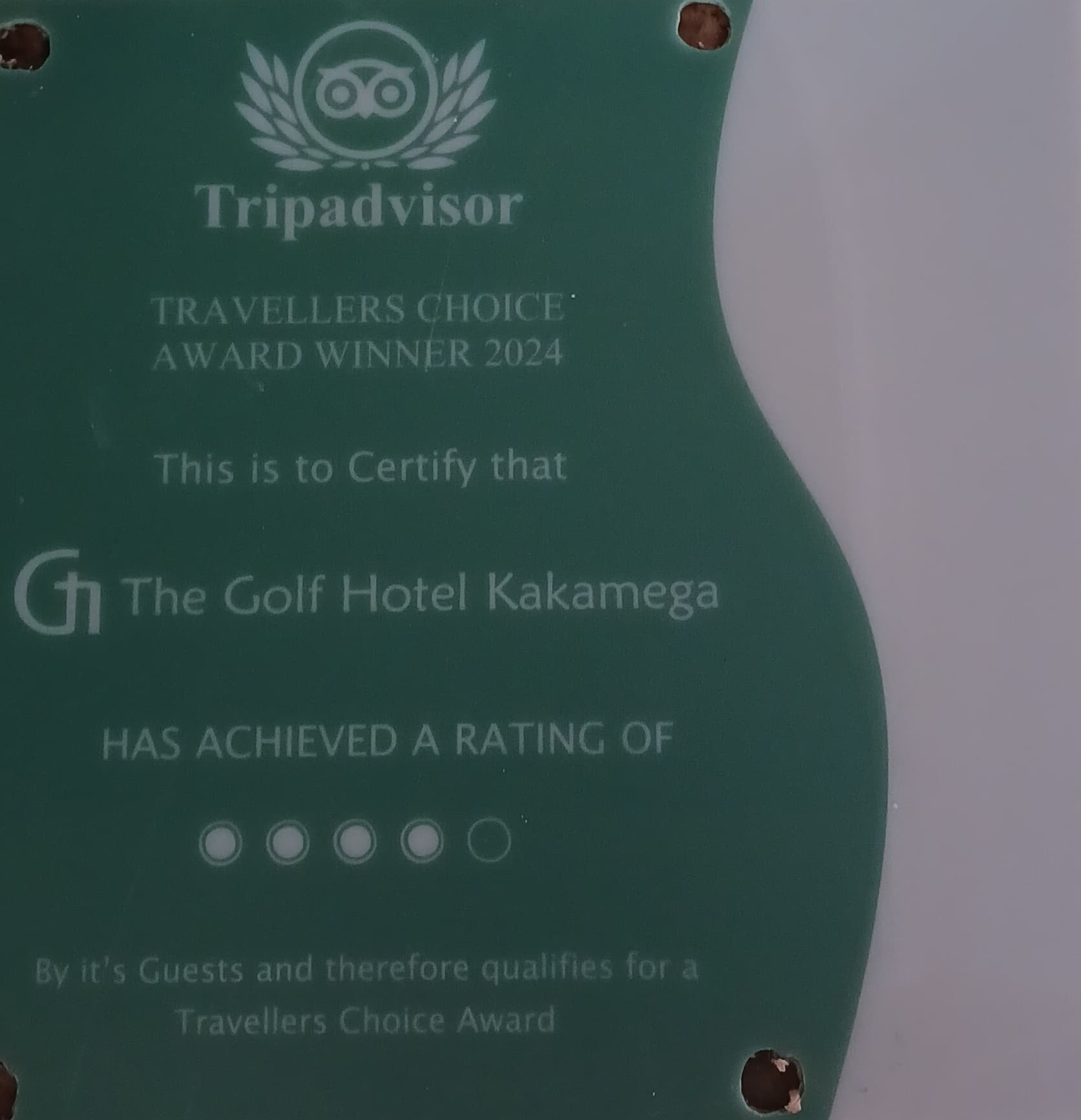 TripAdvisor Award
